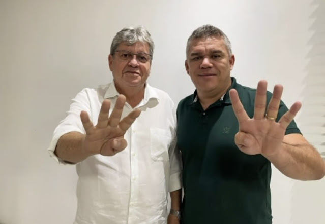 Mais um prefeito do MDB que votou em Veneziano anuncia apoio à reeleição do governador João Azevêdo