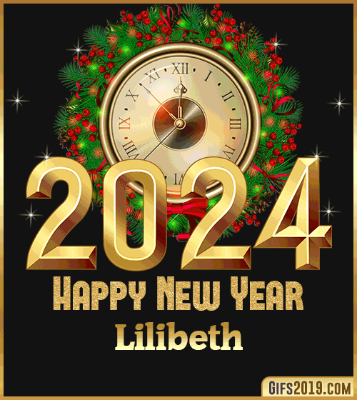 Gif wishes Happy New Year 2024 Lilibeth