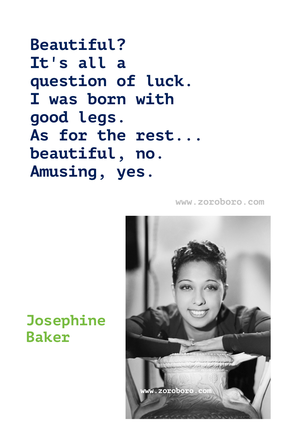 Josephine Baker Quotes, Josephine Baker Dancer, Josephine Baker Dancing Quotes, Josephine Baker French dancer.