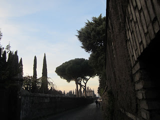 photo of evening stroll on the appian way