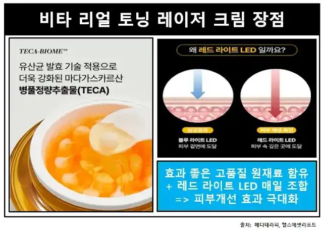 비타리얼토닝레이저크림-장점