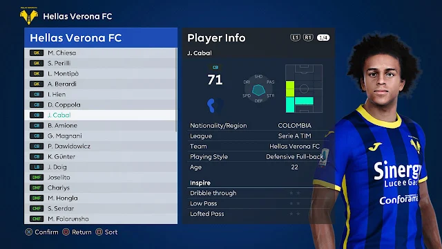 PES 2021 Juan David Cabal Face