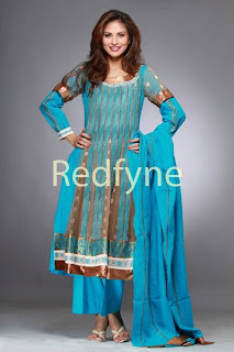 beautiful anarkali frock with embroidery