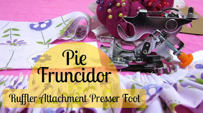 pie de máquina casera para hacer arruchados frunces pliegues - Ruffler presser foot