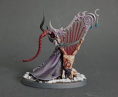 Infernal Enrapturess Slaanesh Daemon painted with Citadel Contrast for Warhammer 40k