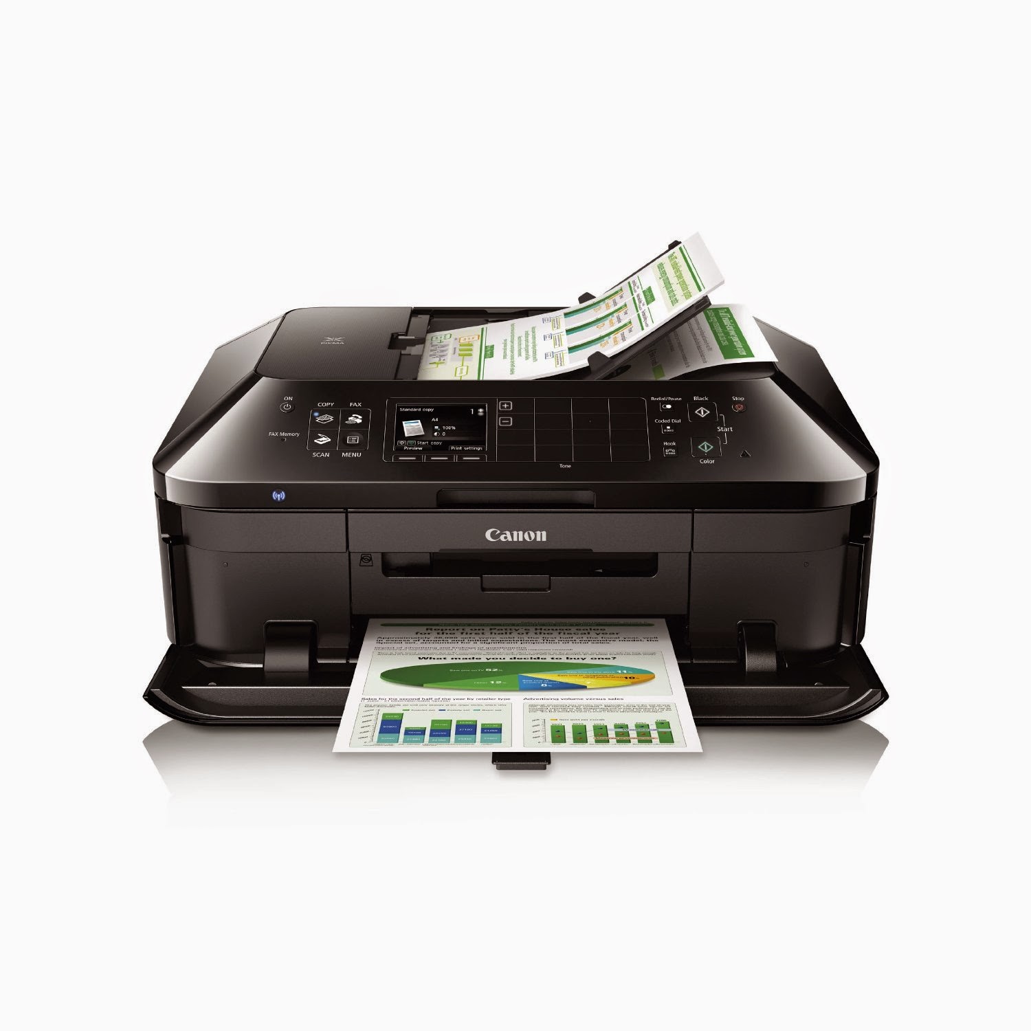 Canon PIXMA MX922 Wireless Color Photo Printer with Scanner, Copier, and Fax