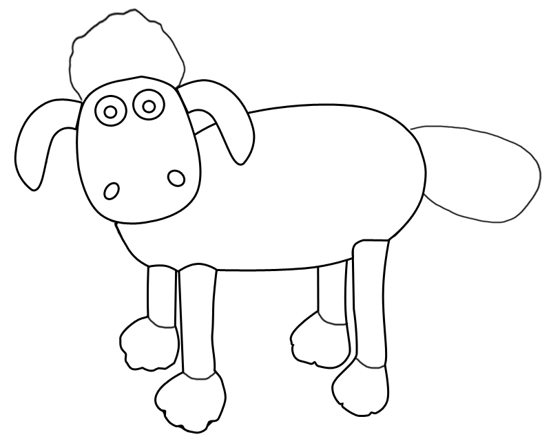Belajar Mewarnai  Gambar  Shaun The Sheep