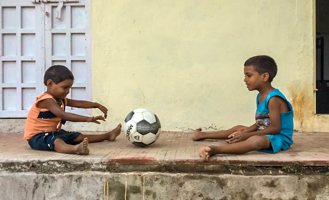 Poonam, la estudiante más pequeña de la casa de acogida de Kolam