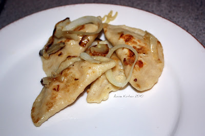 A dish of Perogies