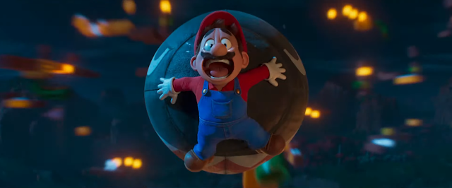 The Super Mario Bros. Movie trailer Bullet Bill screaming panic face