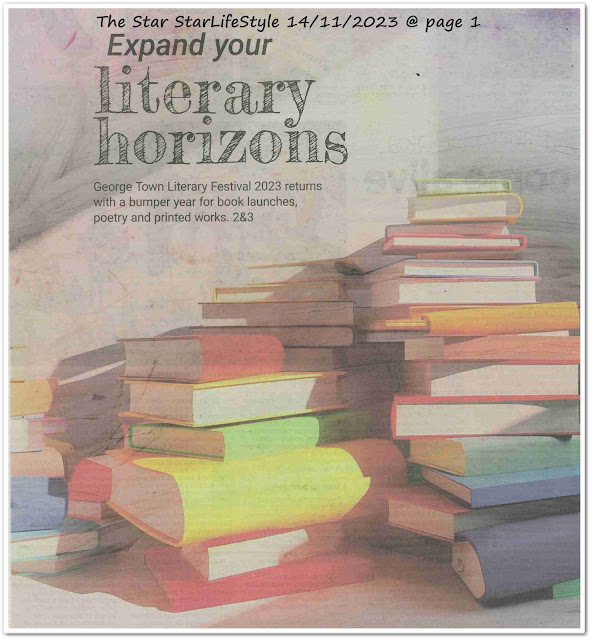 Expand your literary horizons ; Making books come alive ; All that visual appeal - Keratan akhbar The Star 14 November 2023