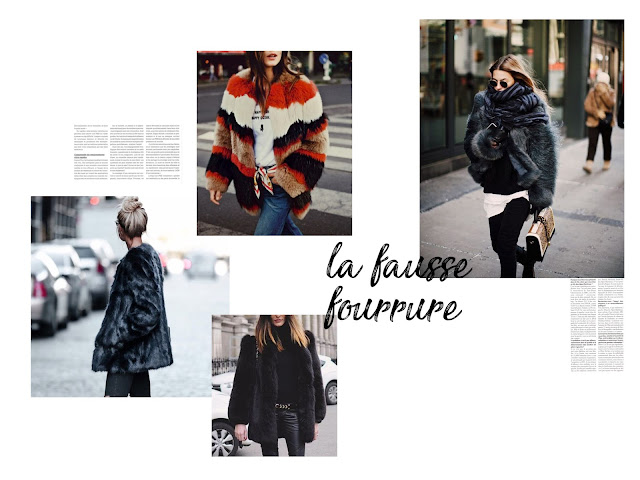 fausse fourrure manteau