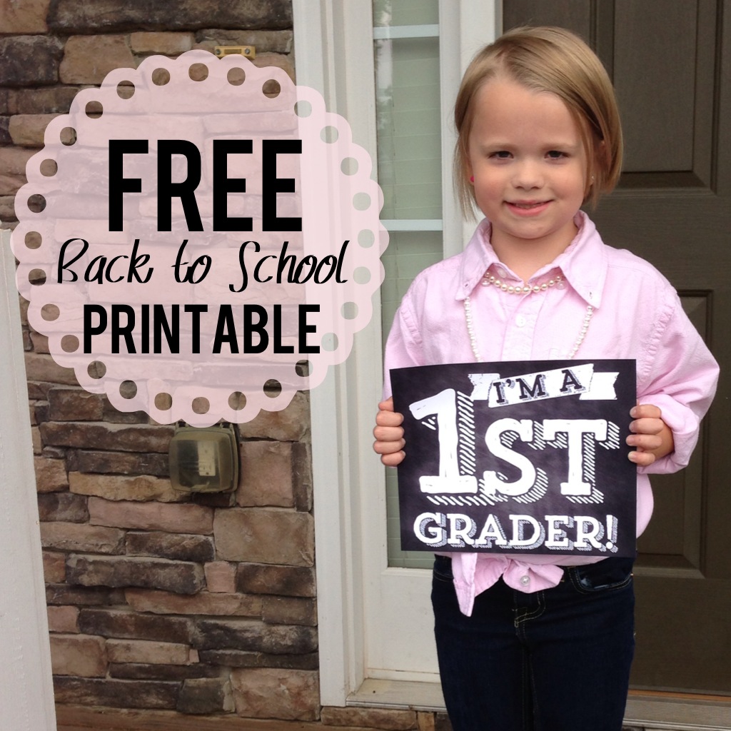 FREE FIRST DAY OF SCHOOL DOWNLOAD ///