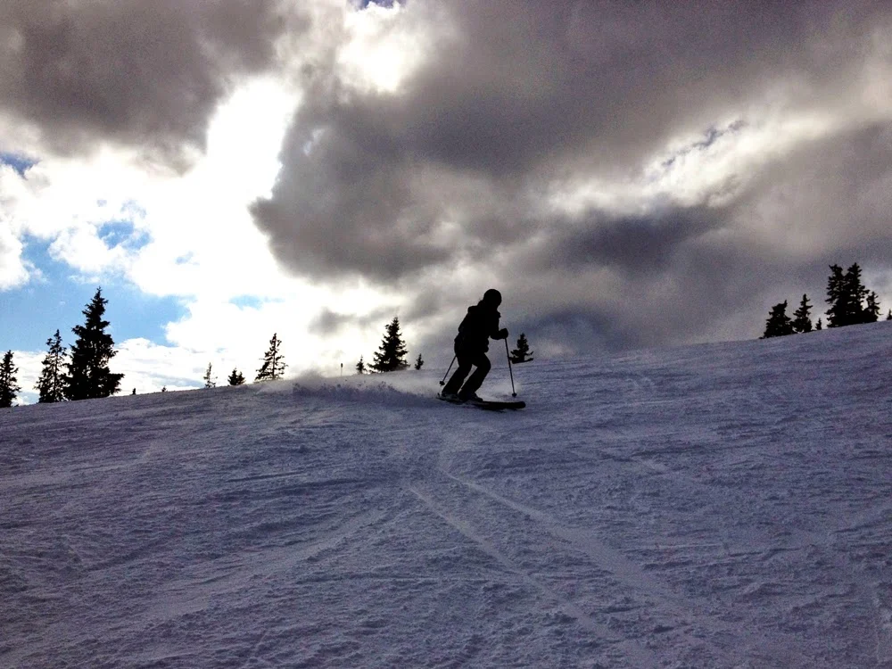 Skiing on the Schmittenhohe mountain in Zell Am See, Austria