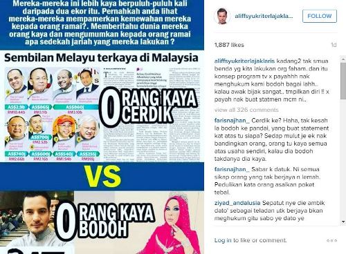 Dilabel Orang Kaya Bodoh, Datuk Aliff Syukri Terlajak Laris Mengamuk!