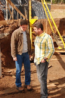  Ministro da Pesca Marcelo Crivella e o Prefeito Arlei vistoriam as obras de fundação do novo prédio da Escola Francisco Maria Dállia, em Bonsucesso