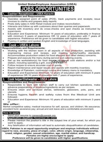 United State Employee Association USEA Jobs 2023