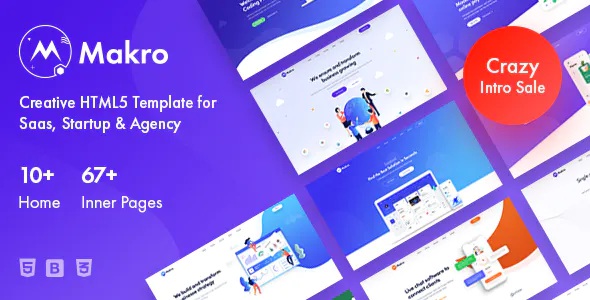 Best Creative HTML Template For Saas & Startup