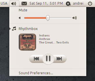 Radiance Sound Indicator buttons ubuntu 10.10 maverick meerkat