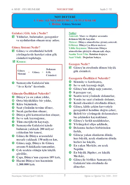 6.Sınıf Fen Bilimleri 1.Ünite Konu Anlatımı Önizleme