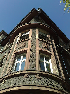 building, corner, turret