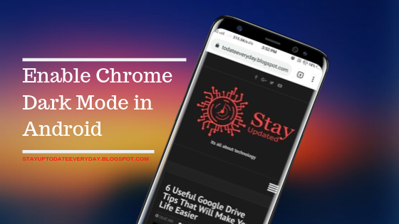 How To Enable Google Chrome Dark Mode Android