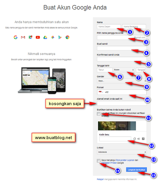 cara membuat email gmail gambar 2