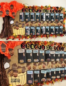 Fall bulletin board ideas with Stellaluna book studies and vocabulary acorns