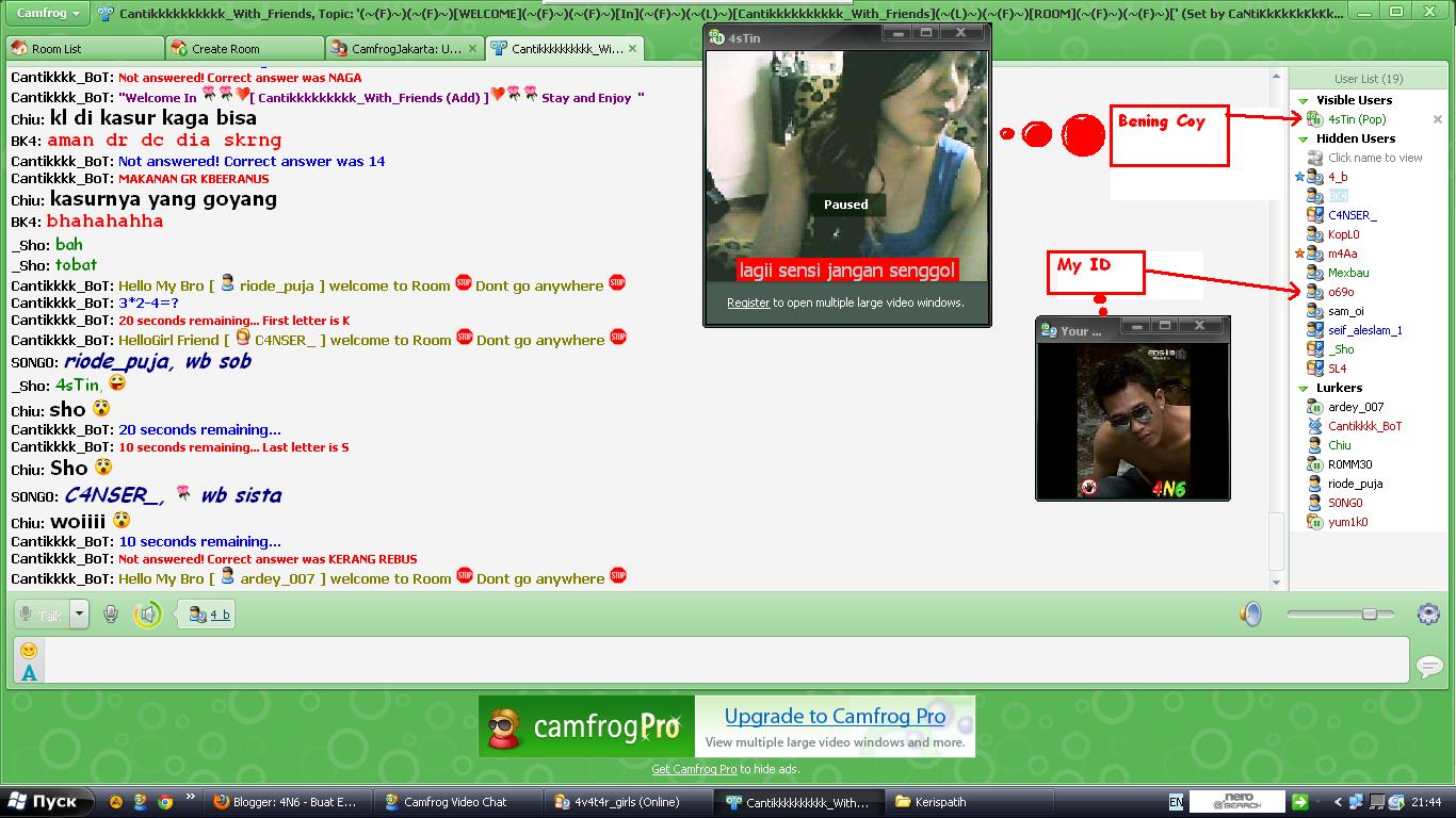 4N6 CamFrog Chat Room