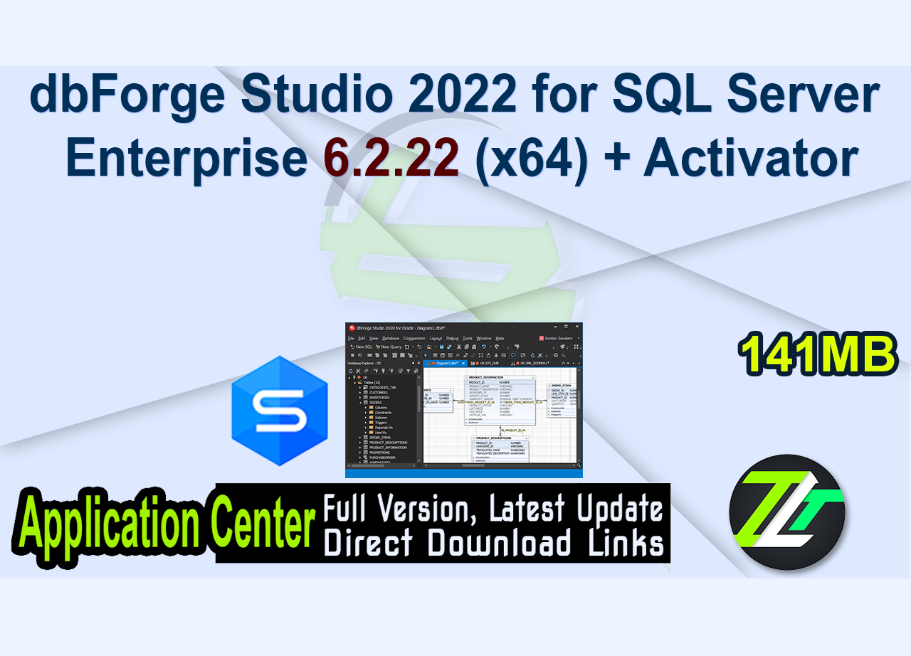 dbForge Studio 2022 for SQL Server Enterprise 6.2.22 (x64) + Activator