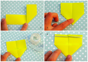 origami conversation heart corner bookmarks- great valentine's day craft for kids