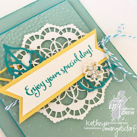 Stampin' Up! Colour INKspiration, Lace Doilies created by Kathryn Mangelsdorf