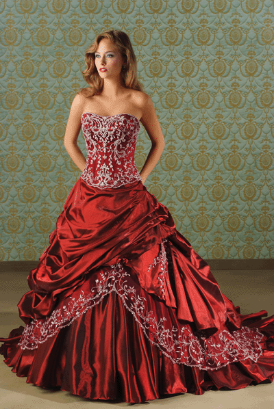Amazing Red color Wedding Dress Views 281 Bury Unvote