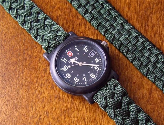 Stormdrane's Blog: Flat braided adjustable paracord watch strap