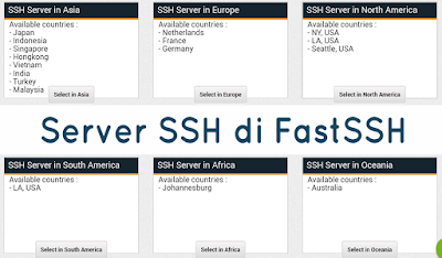 Cara mudah untuk mendapatkan SSH gratis dan premium di fastssh