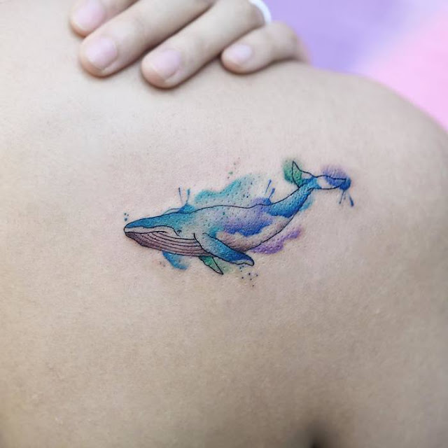 50 tatuagens de baleia para mulheres