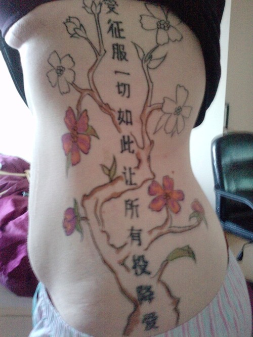japanese oriental tattoo for girls