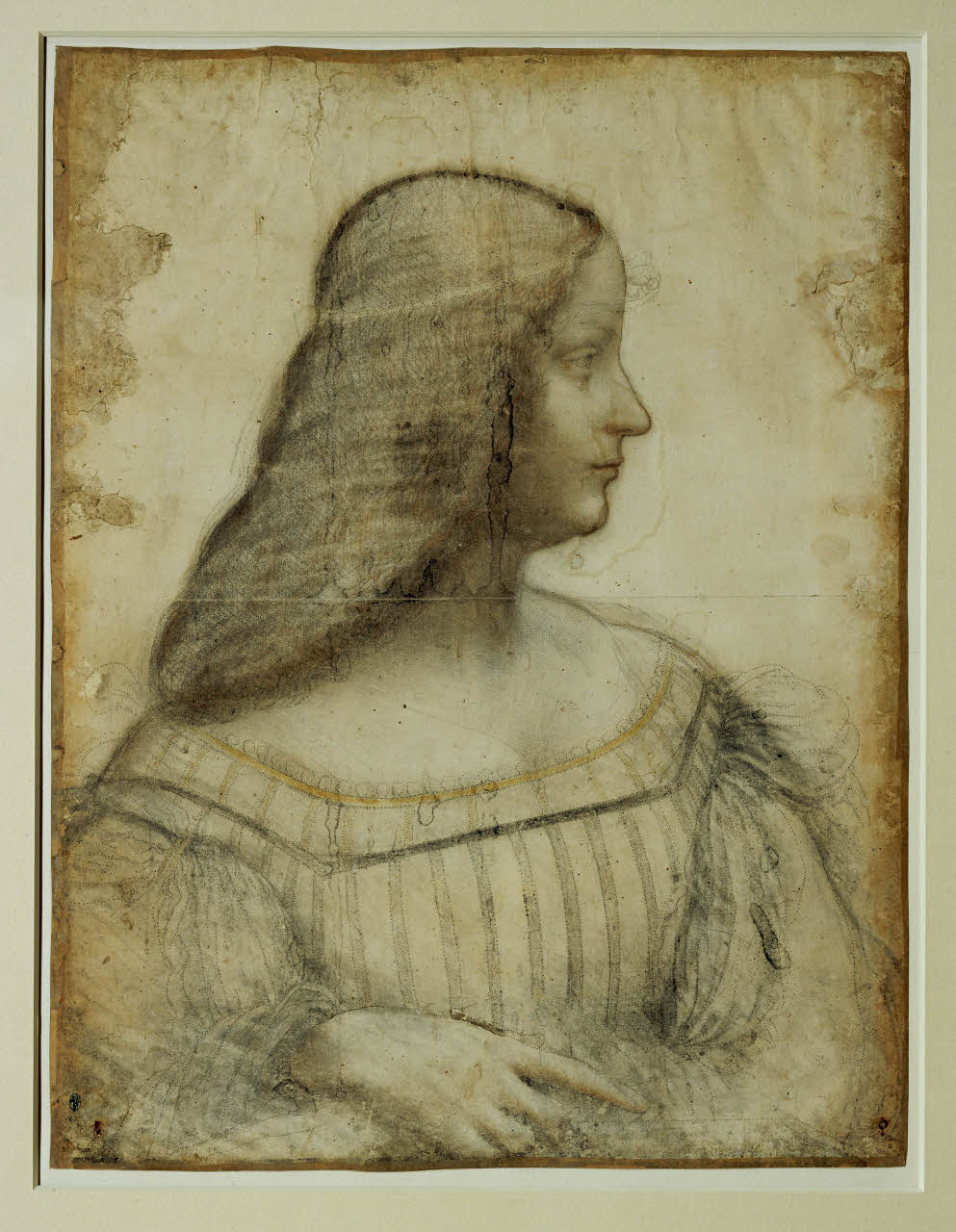 Léonard De Vinci 1452 1519 Portrait d Isabelle d Este © E Lessing Paris musée du Louvre