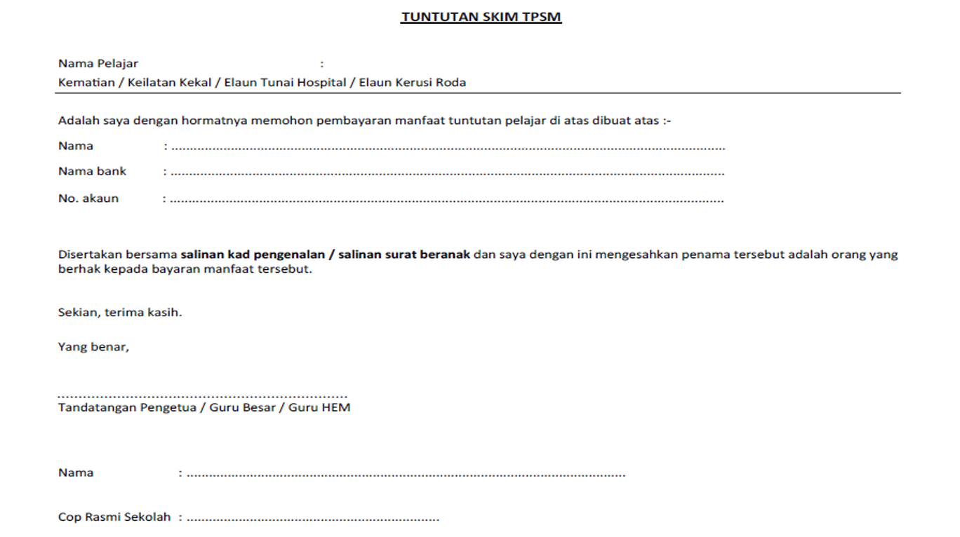 Cikgu Hijau: Skim Takaful Pelajar Sekolah Malaysia (TPSM 