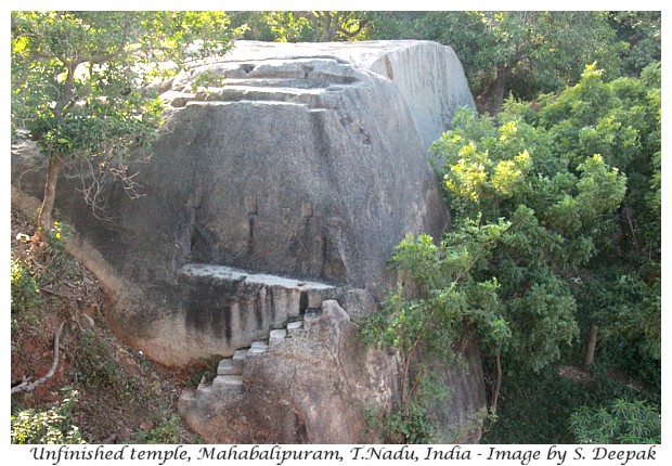 Unfinished temple, Rock temples & sculptures of Mahabalipuram, Tamilnadu, India - Image by S. Deepak