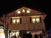 Christmas lights house