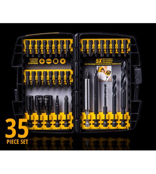 Flat Phillips Head Drill Bit Set