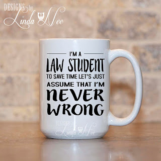 I'm a Law Student coffee mug | brazenandbrunette.com