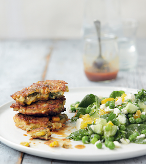 Sweetcorn and Broad Bean Fritters