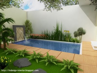  Taman  kolam  minimalis  dalam rumah  desain taman 