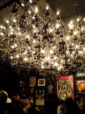 black wedding centerpiece chandeliers