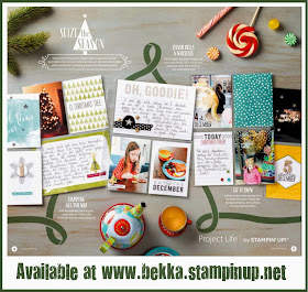 Hello Deccember Project Life by Stampin' Up! Kits available at www.bekka.stampinup.net  Ideal for Journal Your Christmas or December Daily