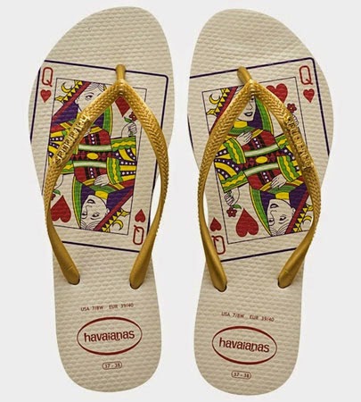 sandálias Havaianas para Dia dos Namorados modelo Slim feminino comprar dama de copas