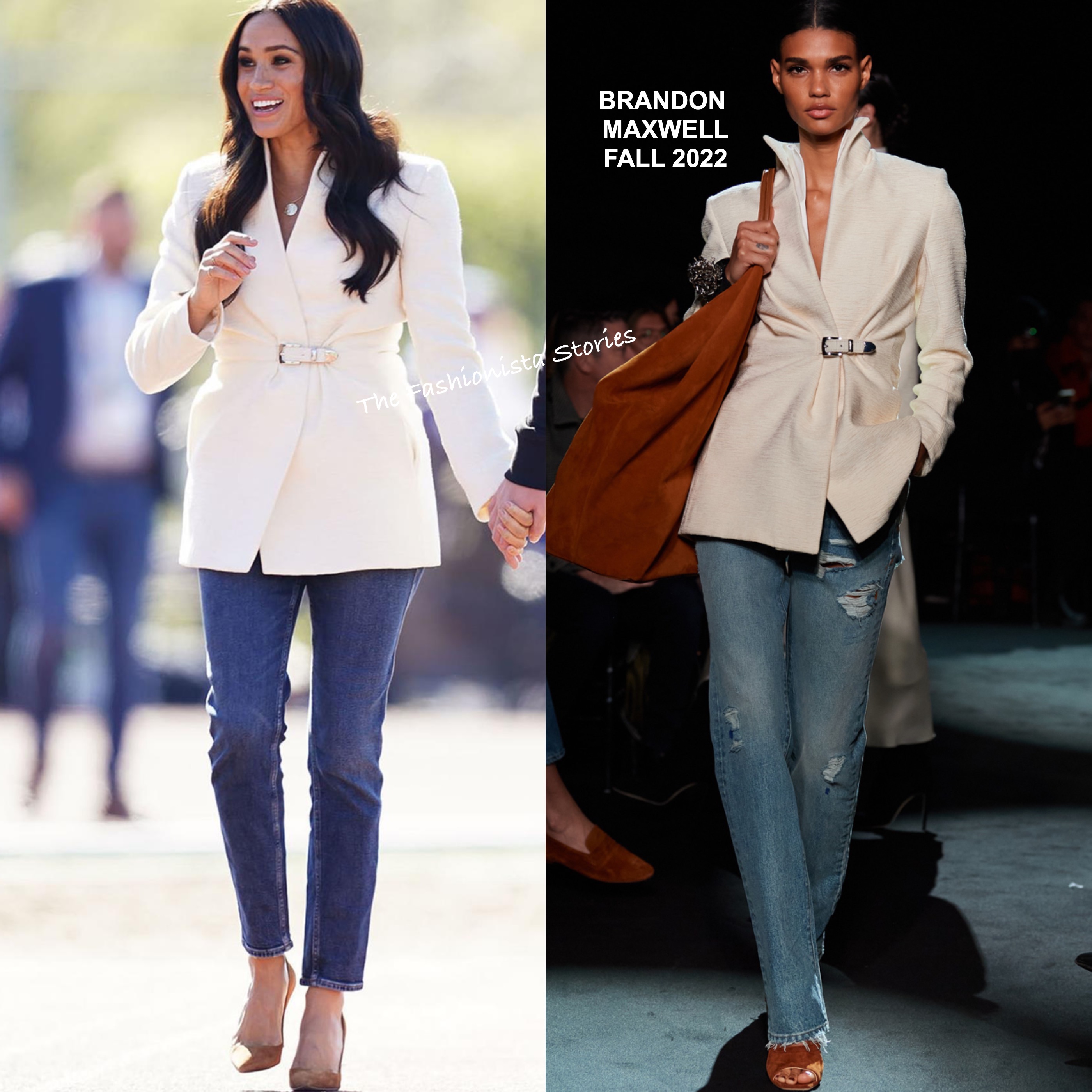 Meghan Markle in Valentino, Celine, Khaite & Brandon Maxwell at