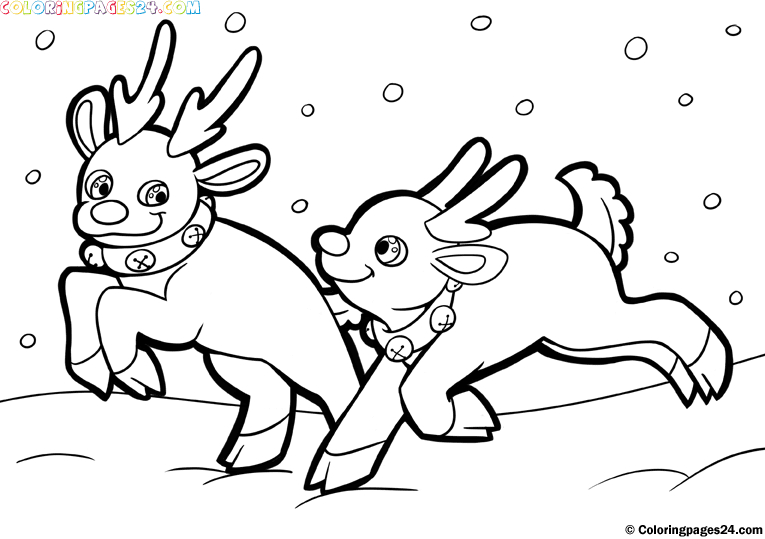 Christmas Themed Coloring Pages 9